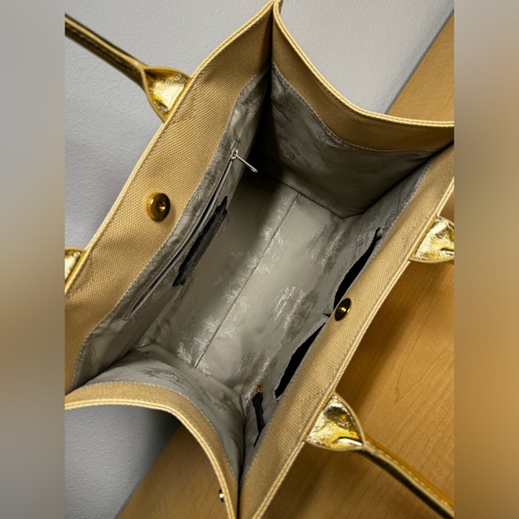 Brighton My Flat In London Royceton Jeweled Gold Shoulder Tote Bag - Picture 9 of 12